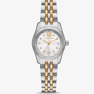 Michael Kors Petite Lexington Pavé Two-Tone Women's Watch
